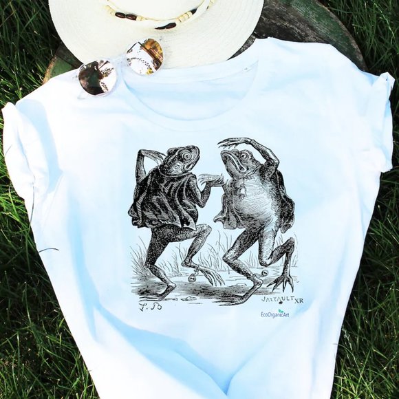 Dancing Frogs With Bells T-shirt - Picture 1 of 1